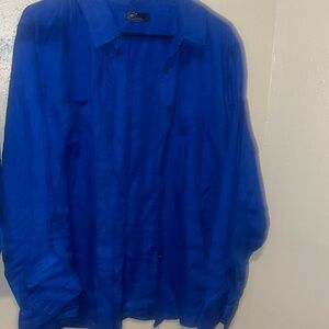 Royal 🫅 blue long sleeve shirt 👚!